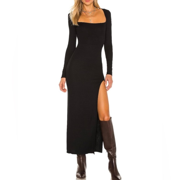 Amazon Dresses & Skirts - Amazon Alenda Danmos Square Neck Slit Dress